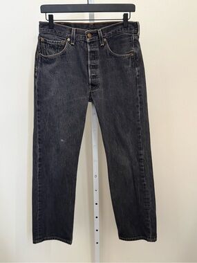 Levi's 501 Black Straight-Leg Jeans